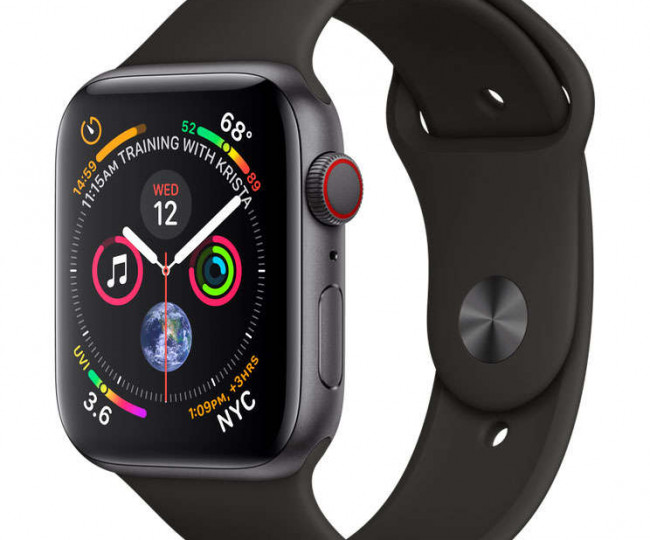 Apple Watch Series 4 44mm GPS+LTE Space Gray Aluminum Case with MidnightB Sport Band (MTUW2, MTVU2) б/у